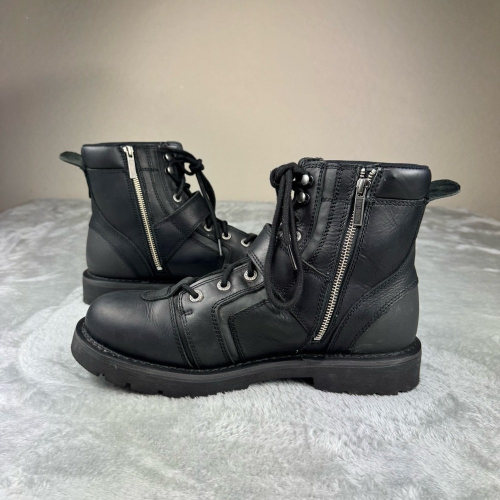 HARLEY DAVIDSON Men's Brake Buckle Flash Sz 11.5 Motorcycle Boots D96272 - Picture 5 of 11